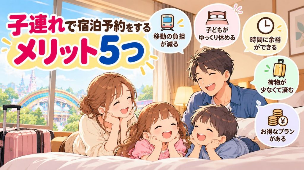子連れで宿泊予約をするメリット5つ