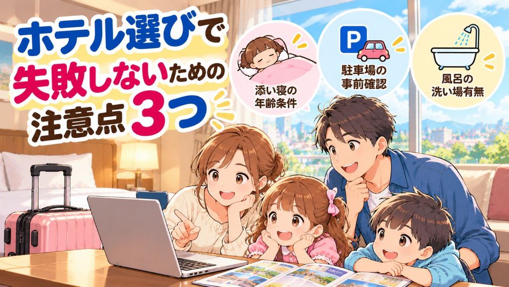 ホテル選びで失敗しないための注意点3つ
