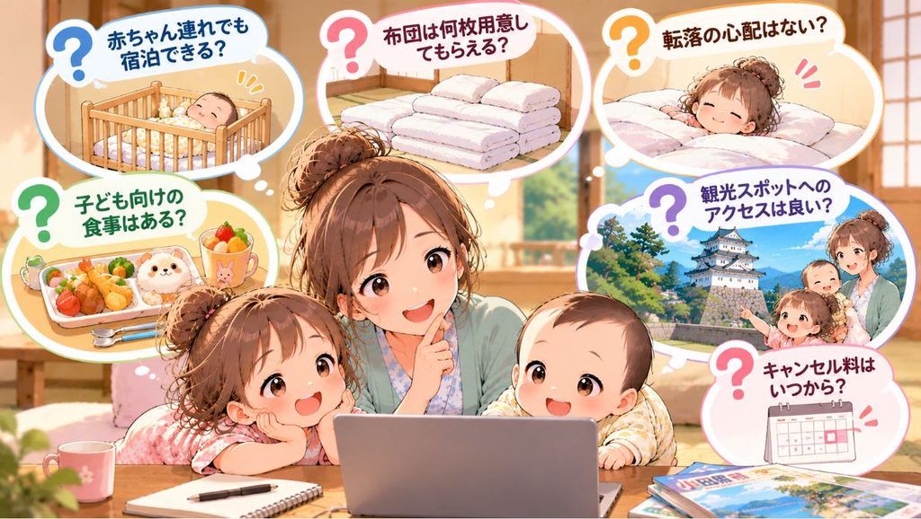 小田原子連れ和室布団ホテルに関するQ&A