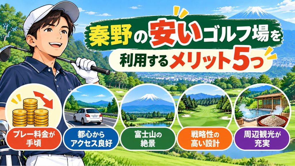 秦野の安いゴルフ場を利用するメリット5つ