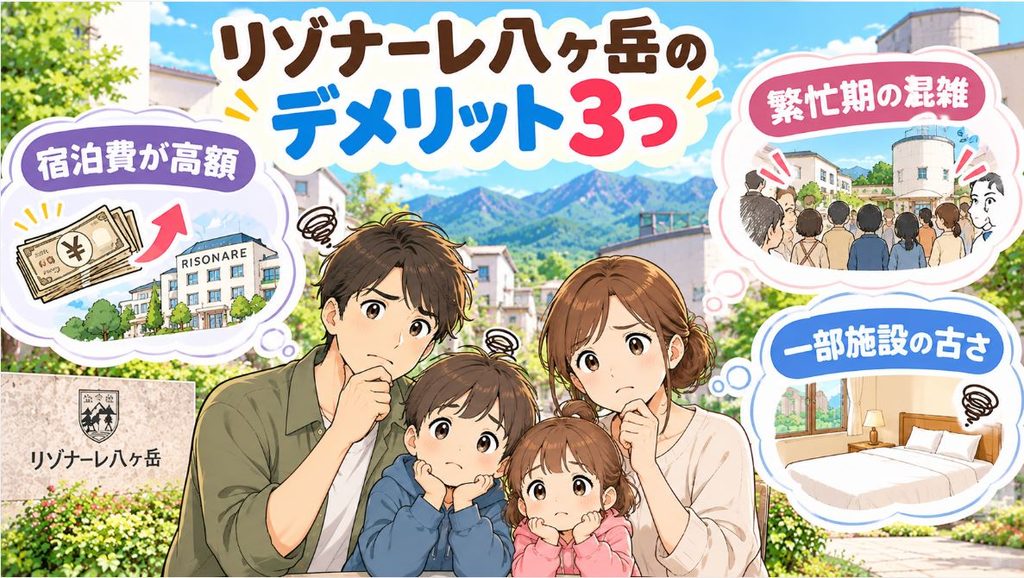 リゾナーレ八ヶ岳のデメリット3つ