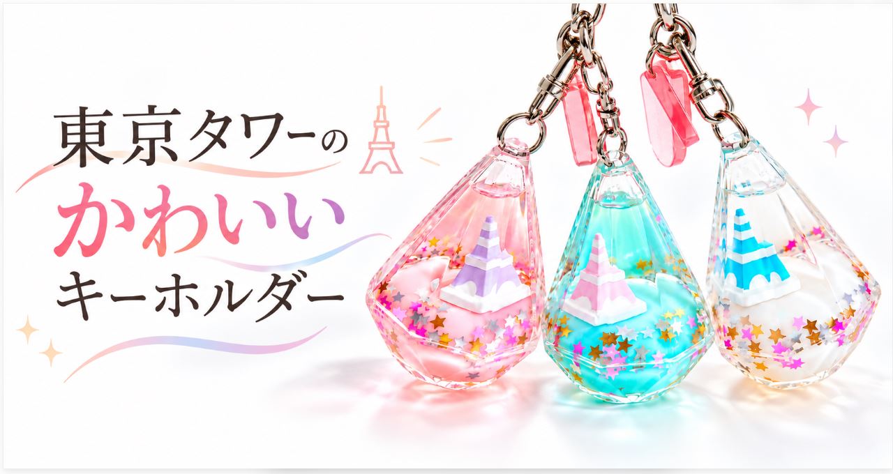 東京タワーのお土産でかわいいキーホルダーを発見!メインデッキ限定なので見逃し注意